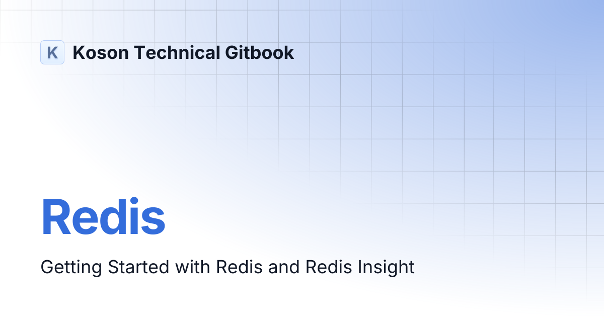 Redis | Koson Technical Gitbook